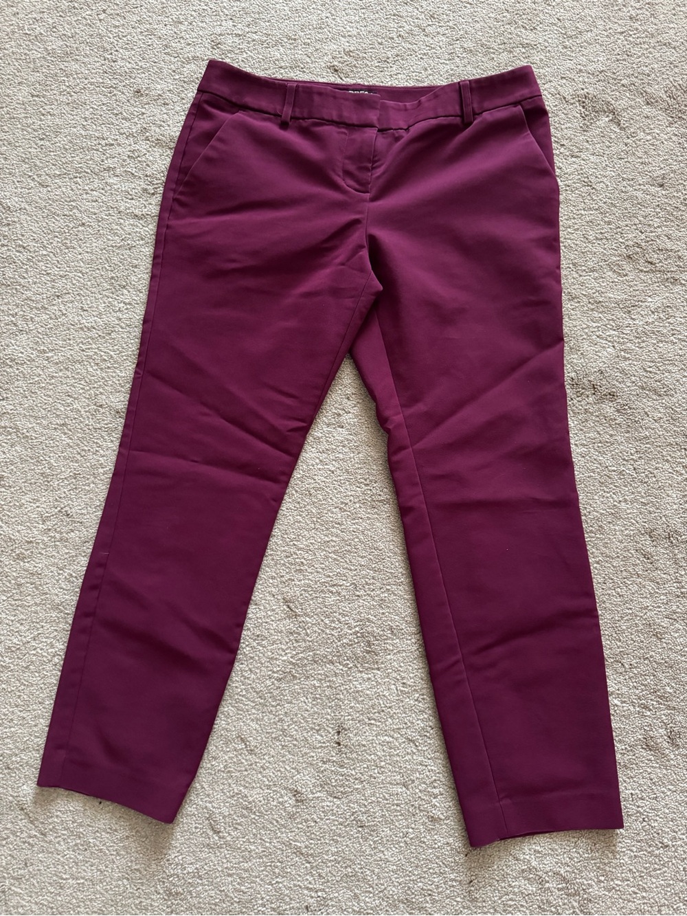 Women Express Burgundy Chino Pants